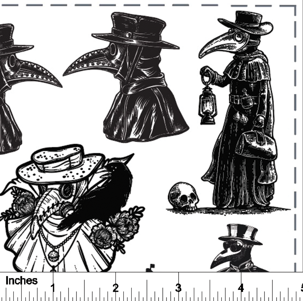 Plague Doctor - Overglaze Decal Sheet