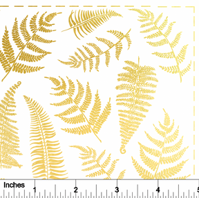 Ferns - 24K GOLD - Overglaze Decal Sheet