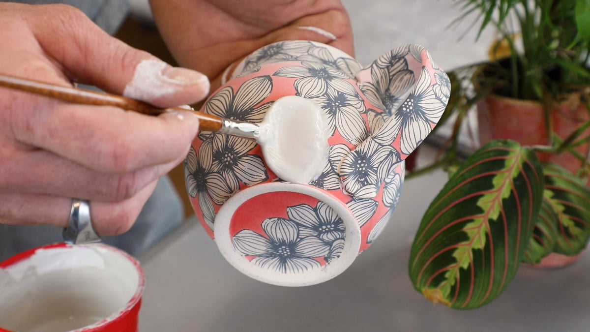 Glazing an Elan Transfer Mug - Video - instant download