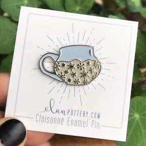 Snowflake Mug Enamel Pin