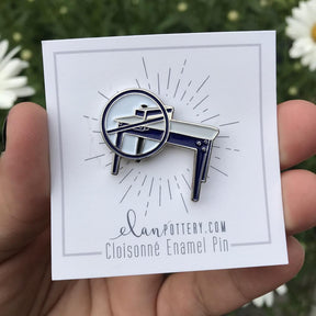 Slab Roller Enamel Pin (you choose color)