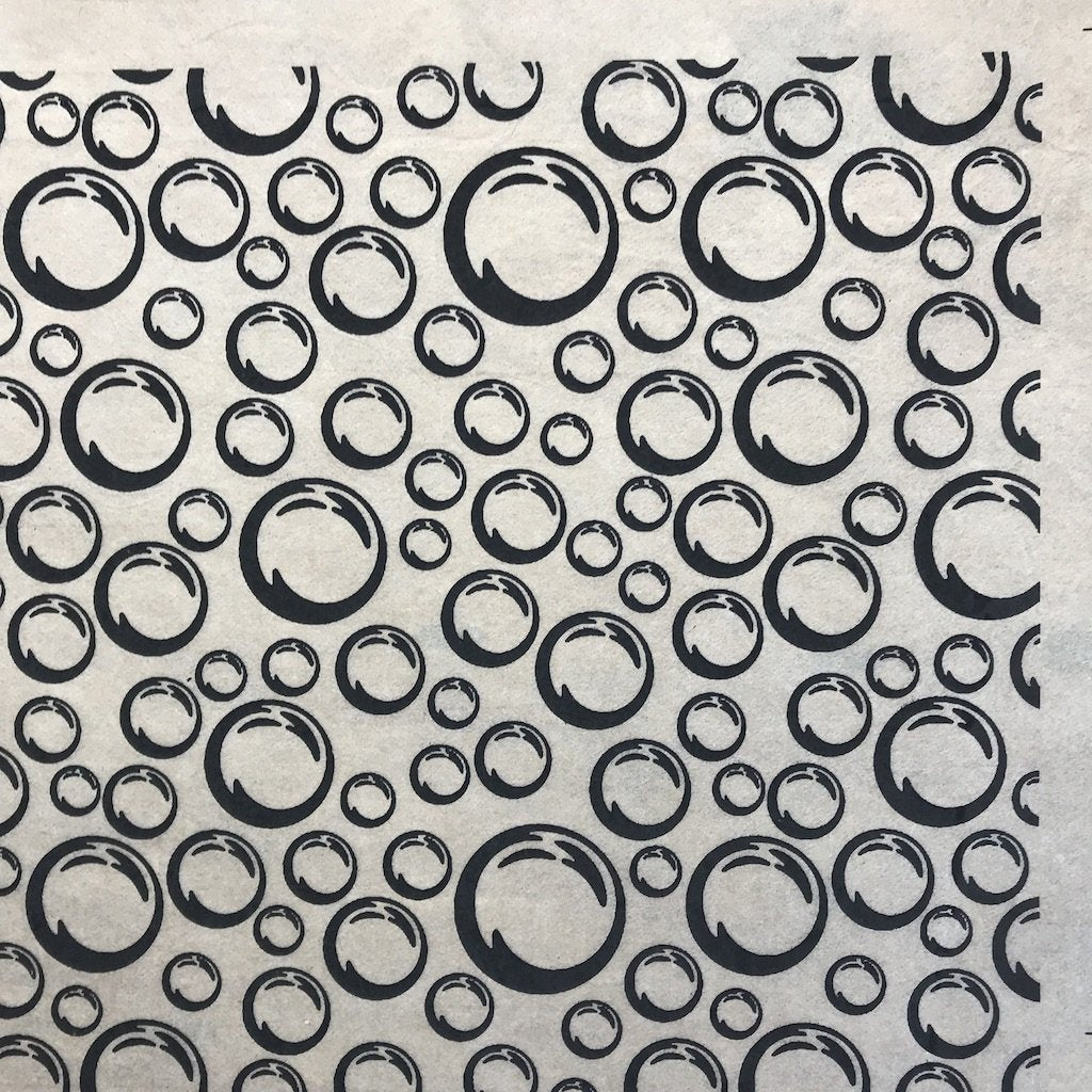 Bubbles - Underglaze Transfer Sheet - You Choose Color