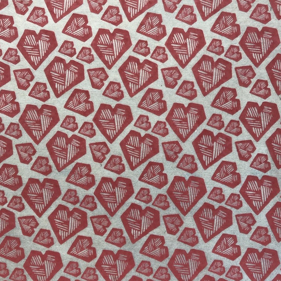 Hearts - Underglaze Transfer Sheet - You Choose Color