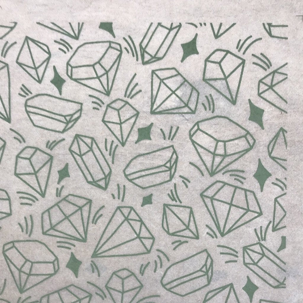 Crystals - Underglaze Transfer Sheet - You Choose Color