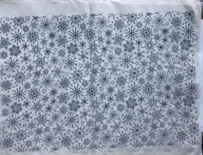 Snowflakes - Underglaze Transfer Sheet - You Choose Color