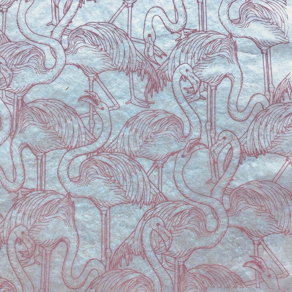 Flamingos - Underglaze Transfer Sheet - You Choose Color