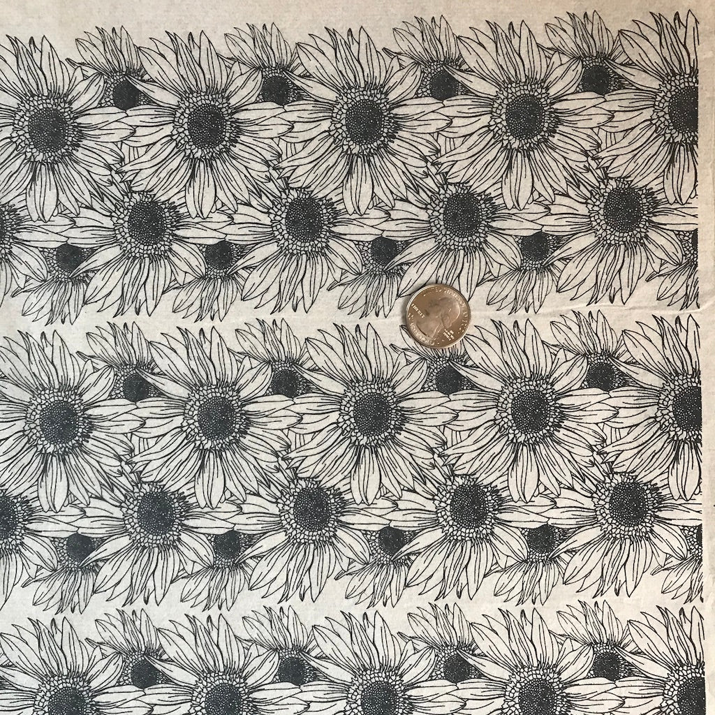 Sunflower Border - Underglaze Transfer Sheet - You Choose Color