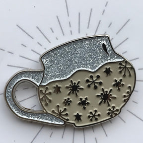 Snowflake Mug Enamel Pin