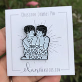No Ghosting Enamel Pin