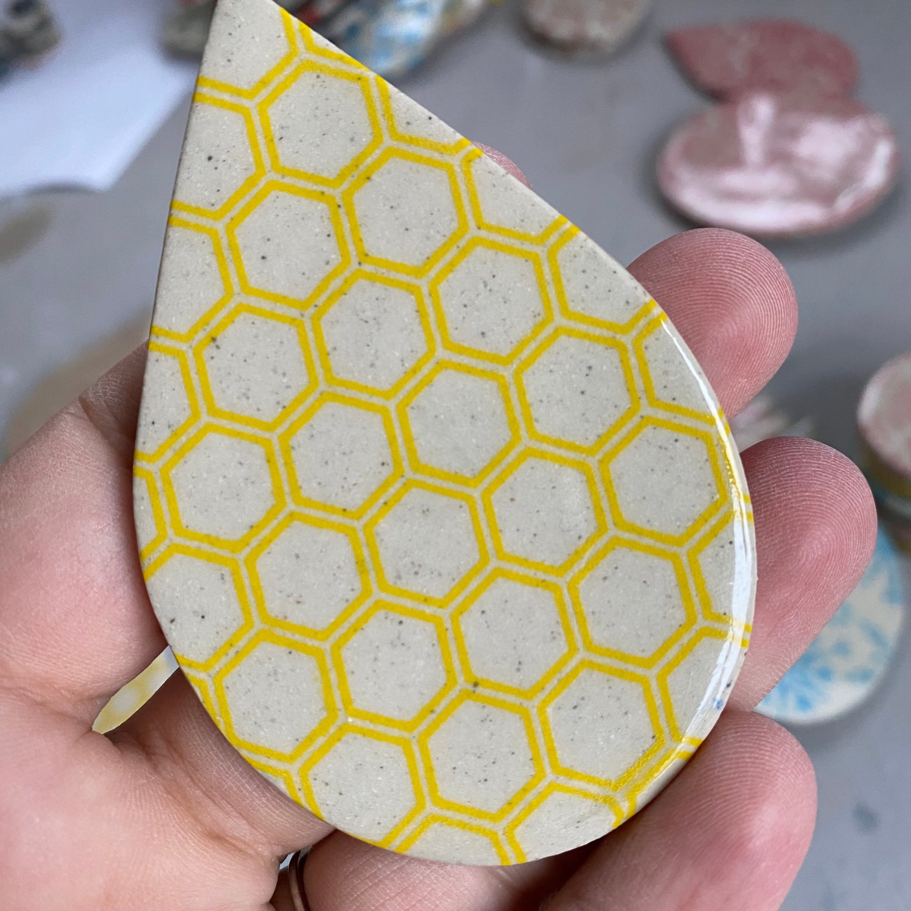 Honeycomb - Underglaze Transfer Sheet - You Choose Color