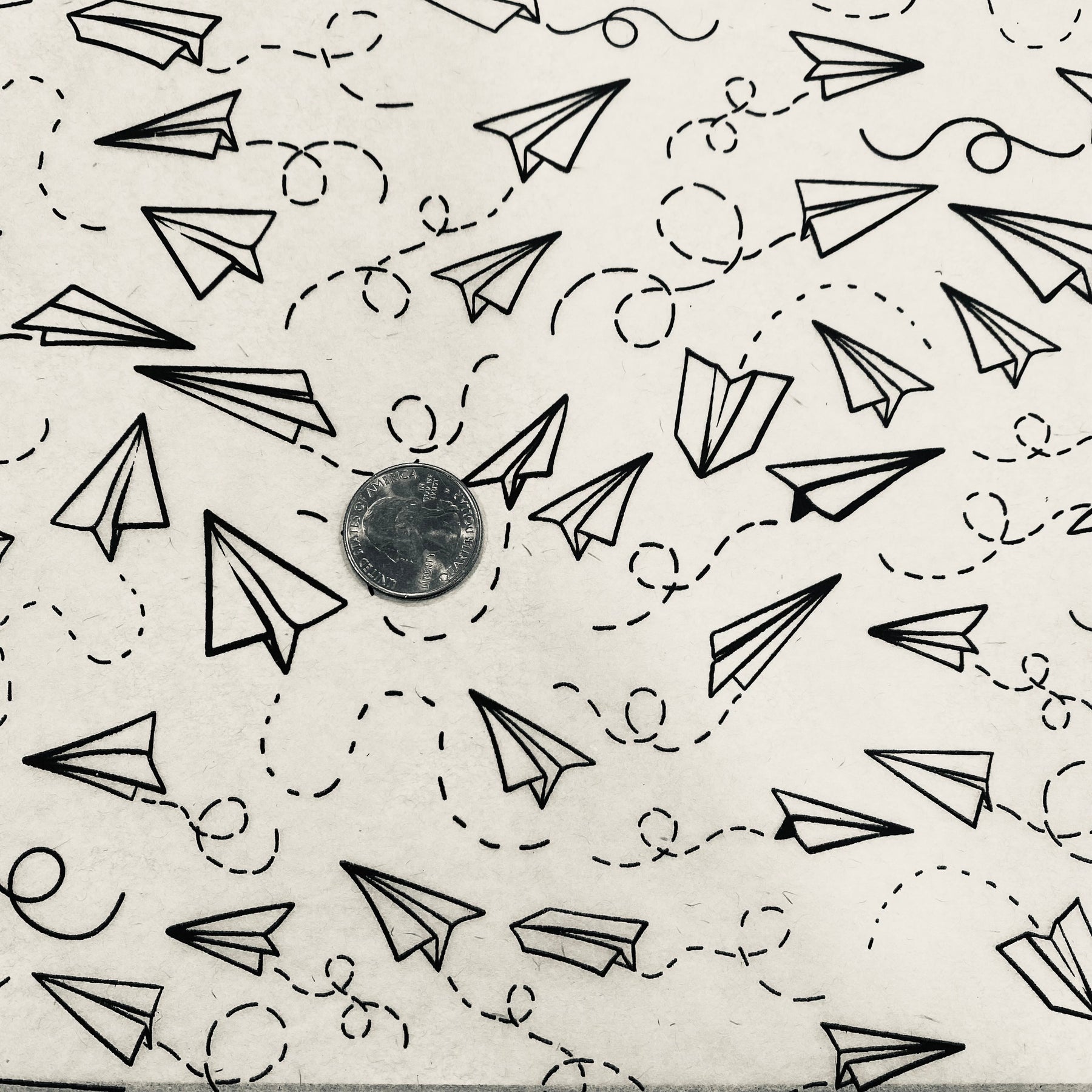 Paper Planes - Underglaze Transfer Sheet - You Choose Color