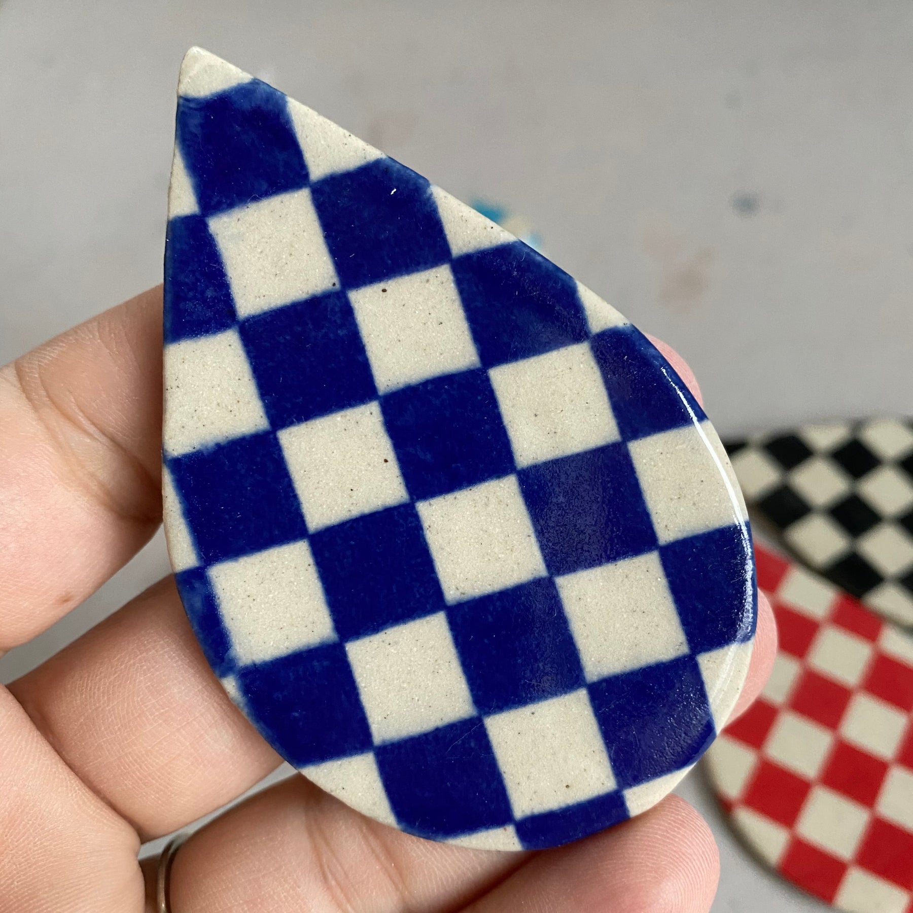 Checkerboard - Underglaze Transfer Sheet - You Choose Color