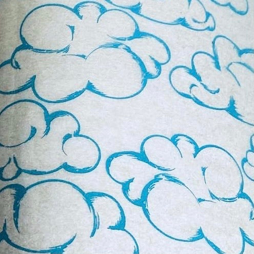 Clouds - Underglaze Transfer Sheet - You Choose Color